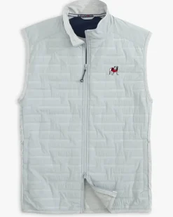 Hot Southern Tide Georgia Bulldogs Abercorn Vest Gravel Grey