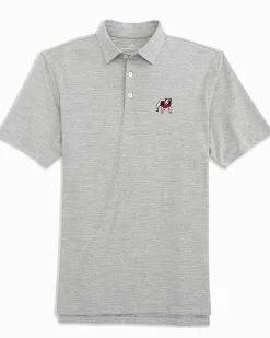Cheap Southern Tide Georgia Bulldogs Driver Spacedye Polo Shirt