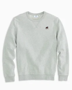 Fashion Southern Tide Georgia Bulldogs Upper Deck Pullover Sweatshirt