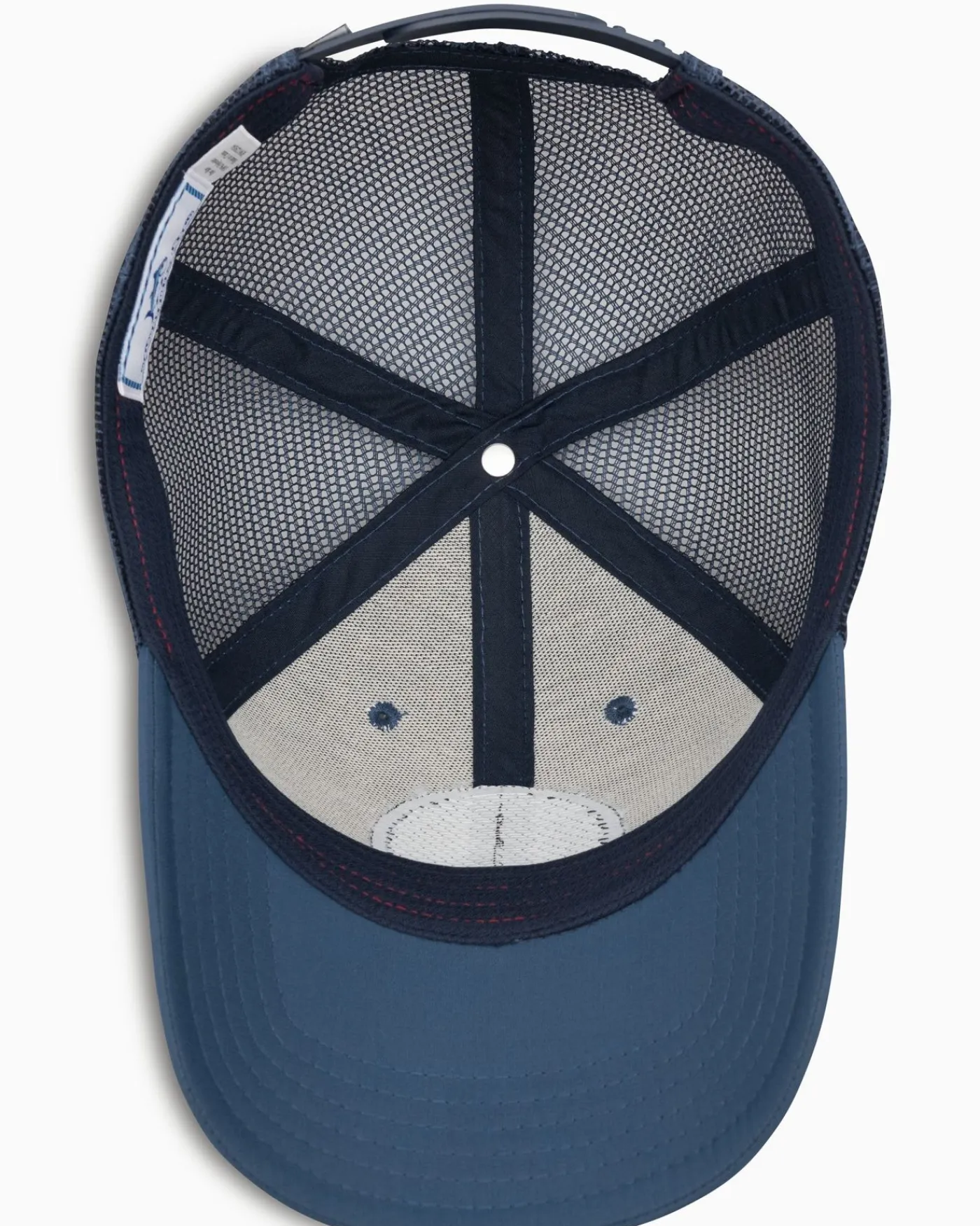 Fashion Southern Tide Georgia Patch Performance Trucker Hat Seven Seas Blue