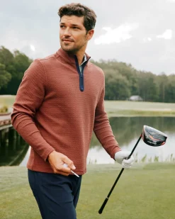 Clearance Southern Tide Heather Outbound Quarter Zip