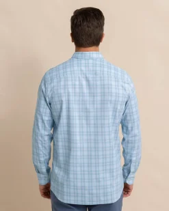 Best Southern Tide Intercoastal Primrose Plaid Long Sleeve Sport Shirt