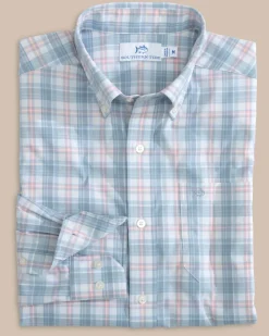 Outlet Southern Tide Intercoastal West End Plaid Long Sleeve Sport Shirt