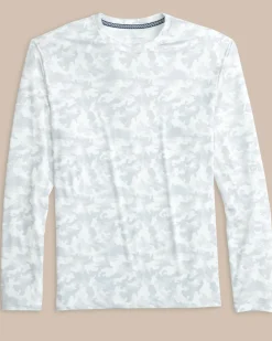 Clearance Southern Tide Island Camo Long Sleeve Performance T-Shirt