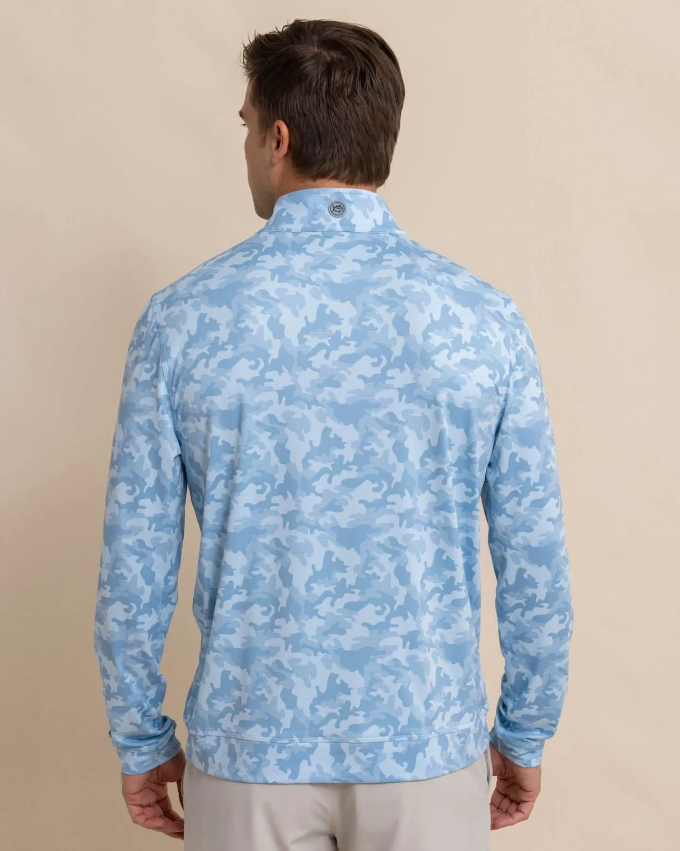 Flash Sale Southern Tide Island Camo Print Cruiser Quarter Zip