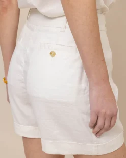 Outlet Southern Tide Jacey Twill Short Sand White