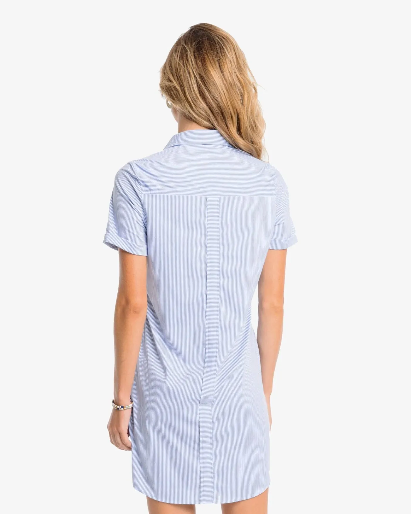 Best Sale Southern Tide Kamryn Brrr°® Intercoastal Stripe Dress Cobalt Blue