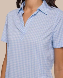 Clearance Southern Tide Kamryn Brrr Intercoastal Gingham Dress