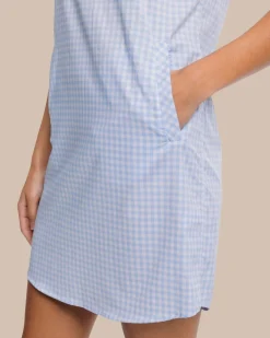 Clearance Southern Tide Kamryn Brrr Intercoastal Gingham Dress