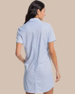 Clearance Southern Tide Kamryn Brrr Intercoastal Gingham Dress