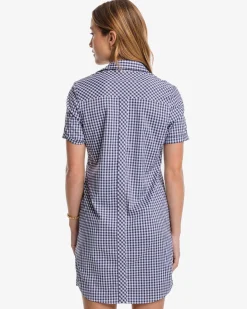 Clearance Southern Tide Kamryn Brrr Intercoastal Gingham Dress