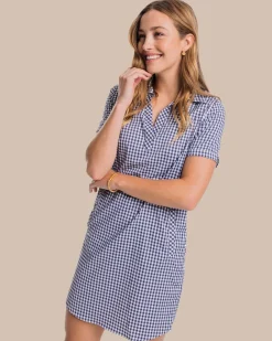Clearance Southern Tide Kamryn Brrr Intercoastal Gingham Dress