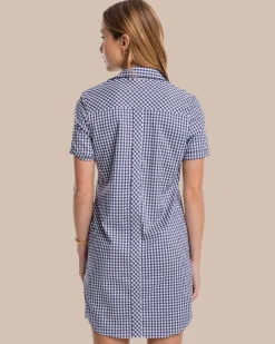Clearance Southern Tide Kamryn Brrr Intercoastal Gingham Dress