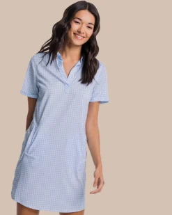 Clearance Southern Tide Kamryn Brrr Intercoastal Gingham Dress