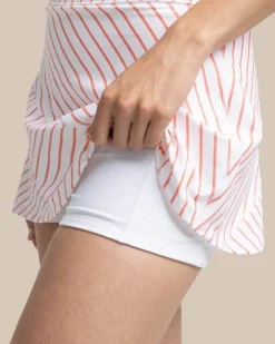 Discount Southern Tide Katlyn Stripe Skort Classic White