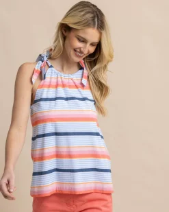 Cheap Southern Tide Kaylen Set Sail Stripe Top Conch Shell