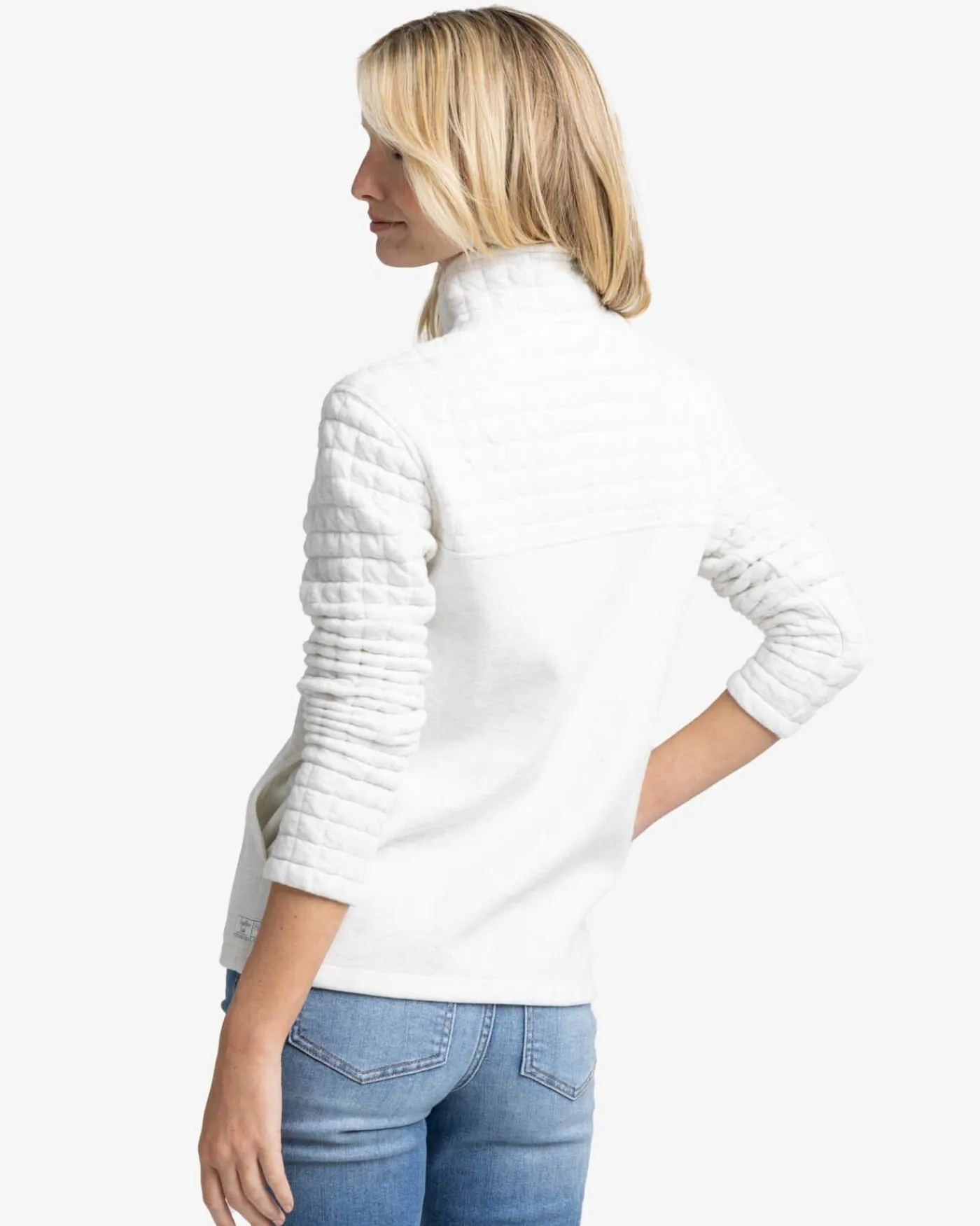 Store Southern Tide Kelsea Quilted Heather Pullover