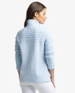 Store Southern Tide Kelsea Quilted Heather Pullover