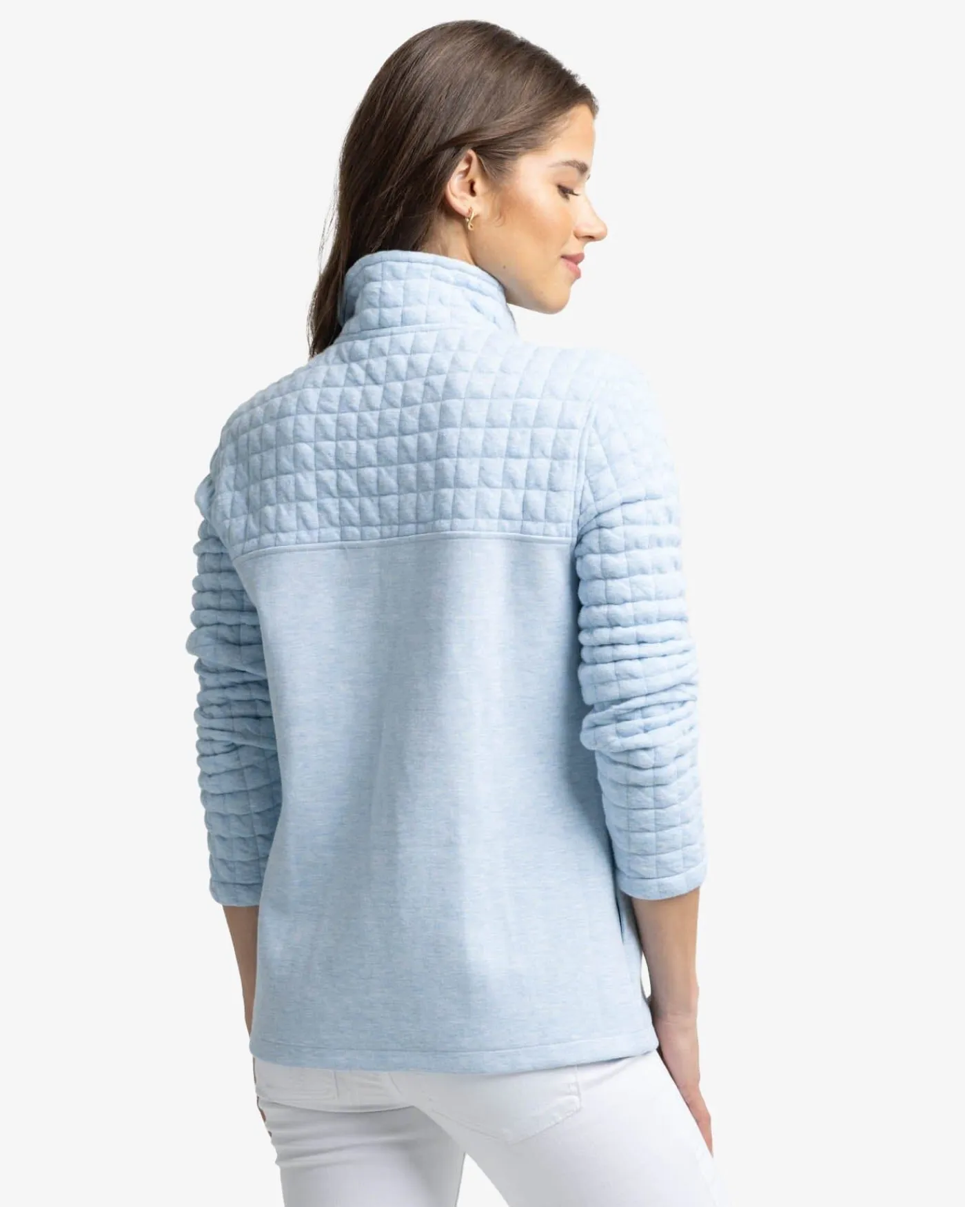 Store Southern Tide Kelsea Quilted Heather Pullover