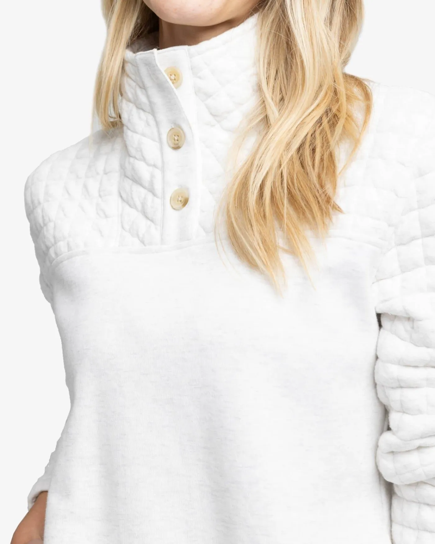 Store Southern Tide Kelsea Quilted Heather Pullover