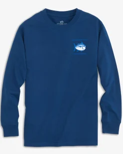 Cheap Southern Tide Kids Long Sleeve Original Skipjack T-Shirt