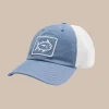 Hot Southern Tide Kids Skipjack Fly Patch Sun Farer Trucker Subdued Blue