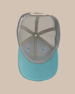 Online Southern Tide Kids Skipjack Trademark Trucker Hat Blue