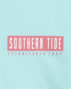 Online Southern Tide Kids St Yacht Coin T-Shirt Wake Blue