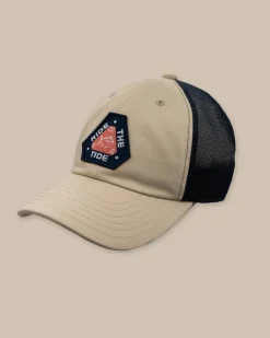 Best Southern Tide Kids Tidal Wave Trucker Hat Stone