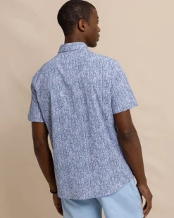 Cheap Southern Tide Leagally Frond Intercoastal Short Sleeve Sport Shirt