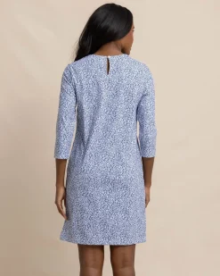 Flash Sale Southern Tide Leira That Floral Feeling Print Performance Dress