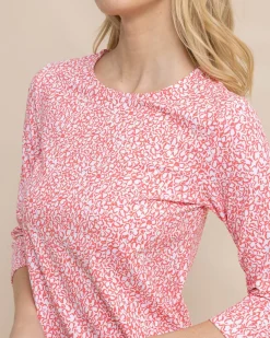 Flash Sale Southern Tide Leira That Floral Feeling Print Performance Dress