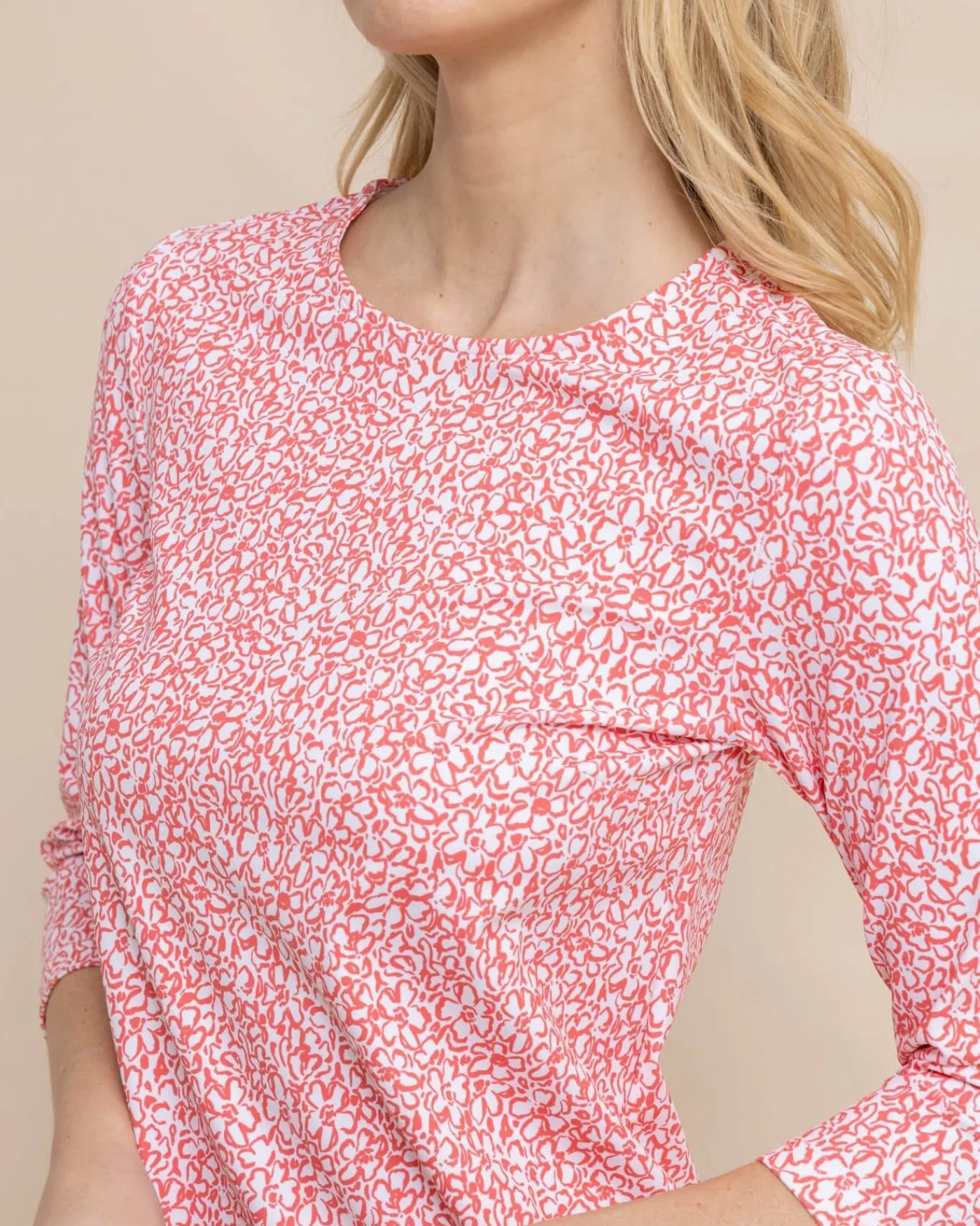 Online Southern Tide Leira That Floral Feeling Print Performance Dress