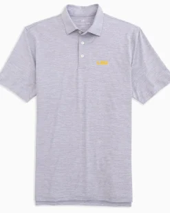 Fashion Southern Tide Lsu Tigers Driver Spacedye Polo Shirt