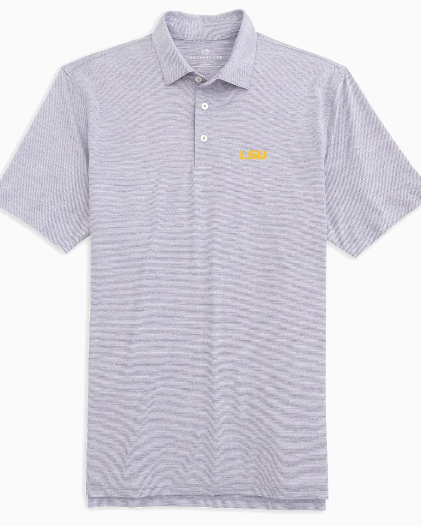 Fashion Southern Tide Lsu Tigers Driver Spacedye Polo Shirt