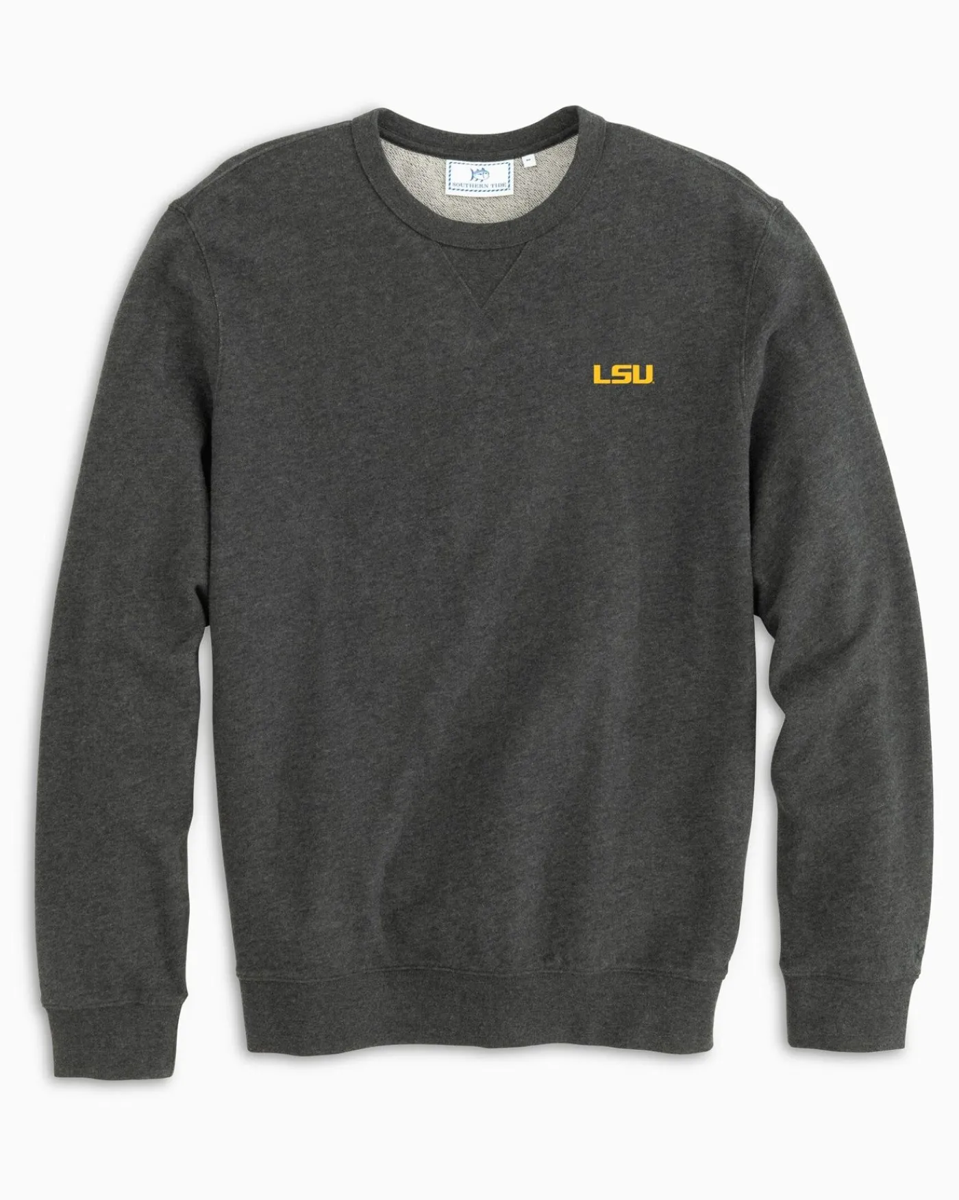 New Southern Tide Lsu Tigers Upper Deck Pullover Sweatshirt