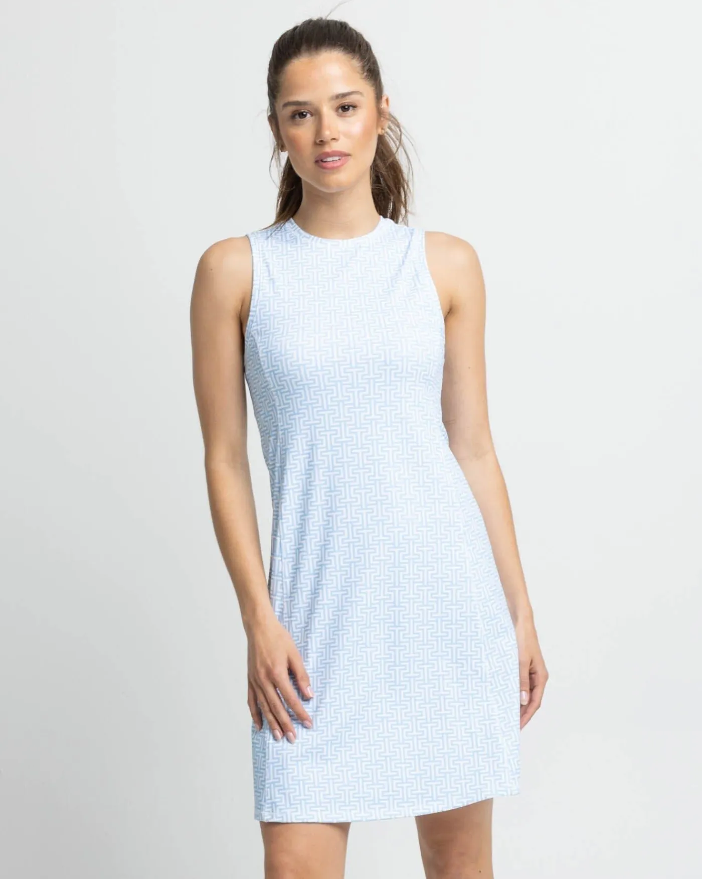 Cheap Southern Tide Lyllee Printed Performance Dress Classic White