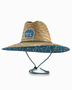 Discount Southern Tide Marg Madness Straw Hat Atlantic Blue