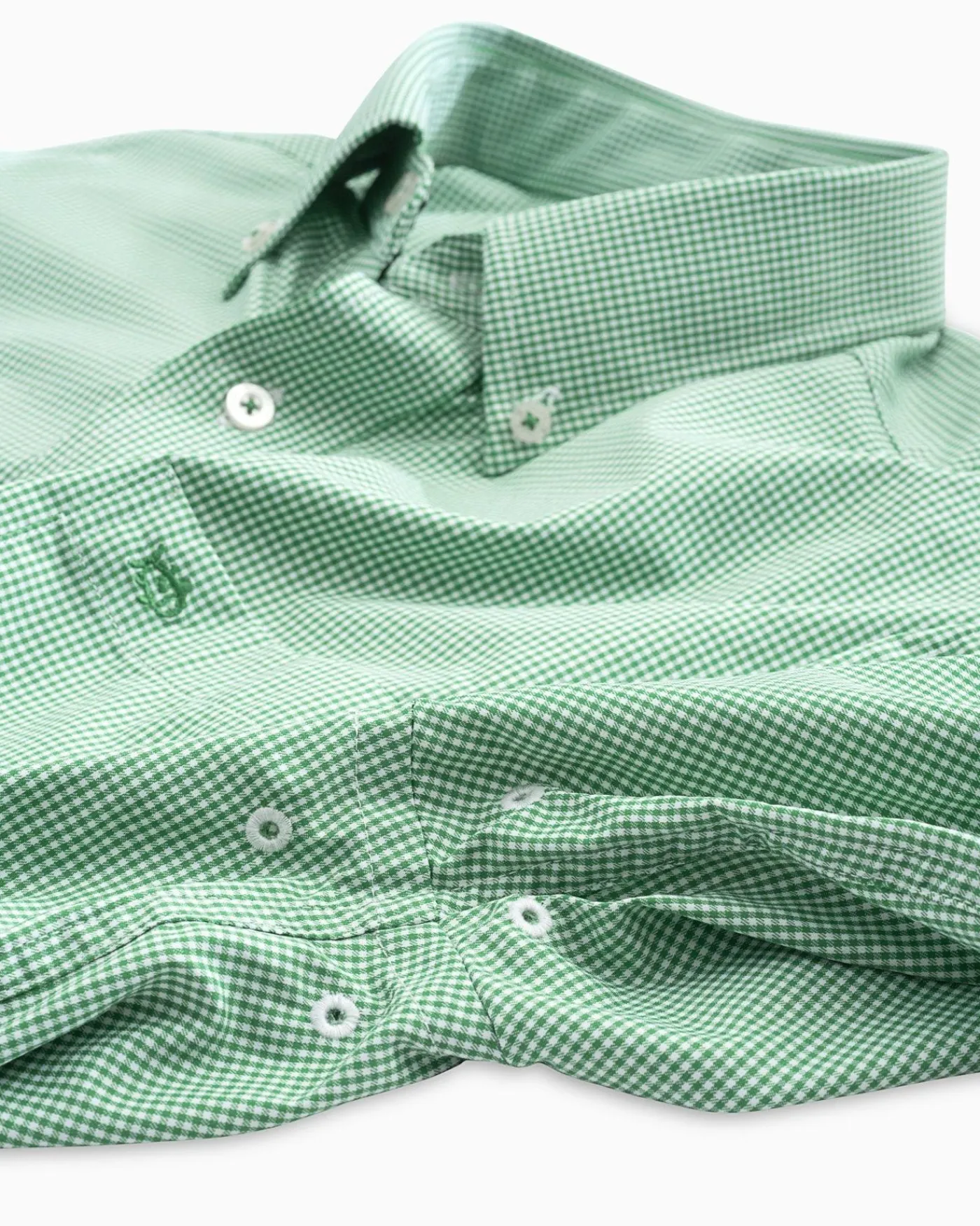 Cheap Southern Tide Micro Gingham Intercoastal Performance Sport Shirt True Navy