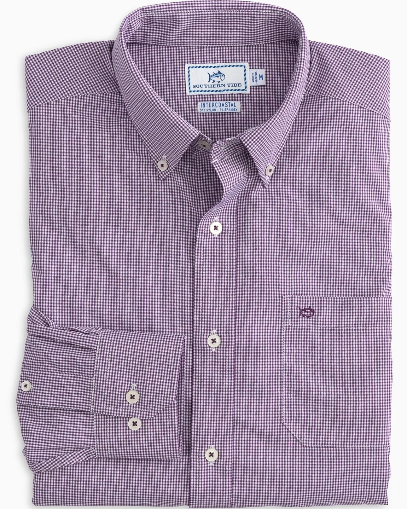 Cheap Southern Tide Micro Gingham Intercoastal Performance Sport Shirt True Navy