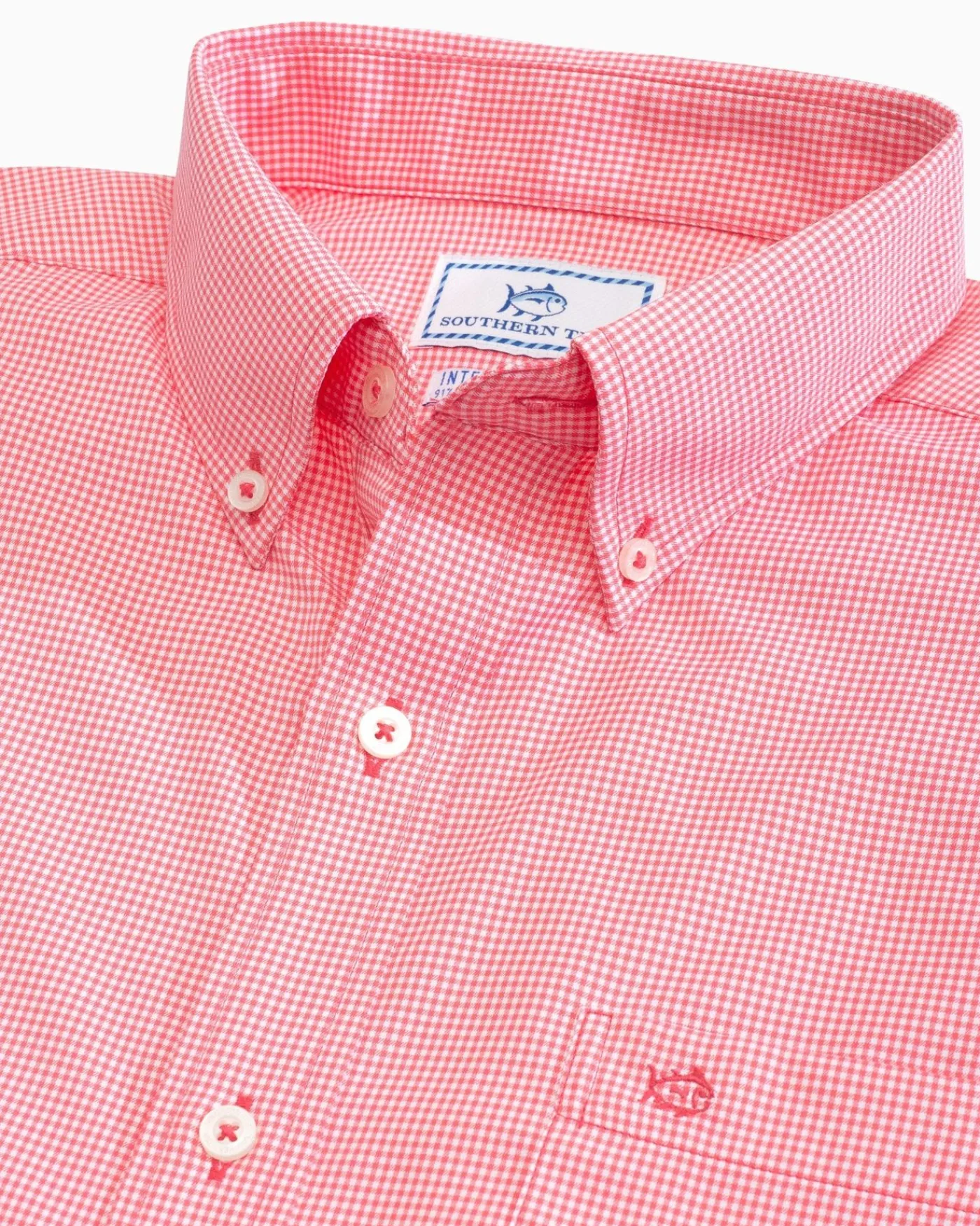 Cheap Southern Tide Micro Gingham Intercoastal Performance Sport Shirt True Navy