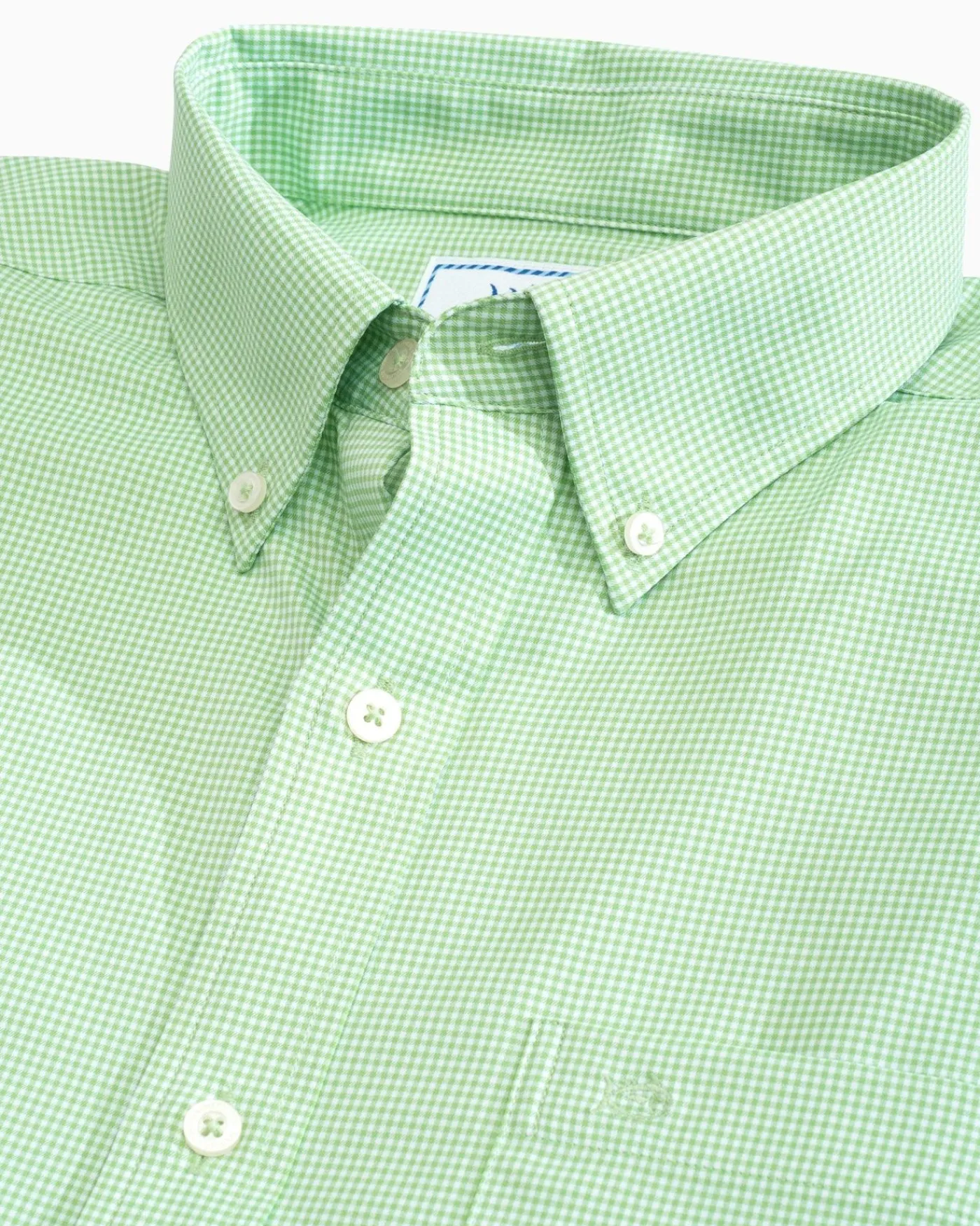 Cheap Southern Tide Micro Gingham Intercoastal Performance Sport Shirt True Navy