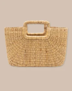 Sale Southern Tide Mini Woven Rattan Tote Natural