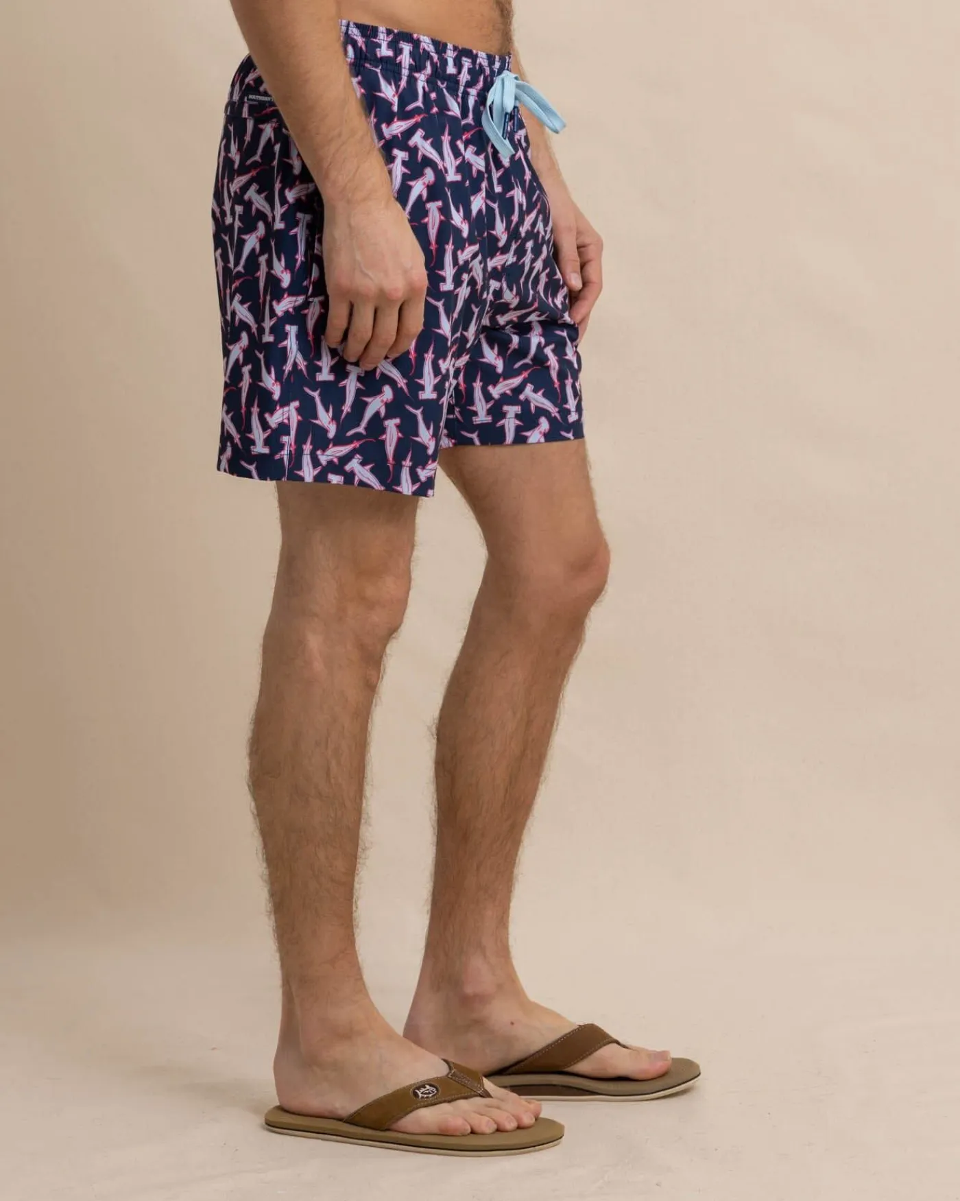 Shop Southern Tide Nailed It Swim Trunk Dress Blue