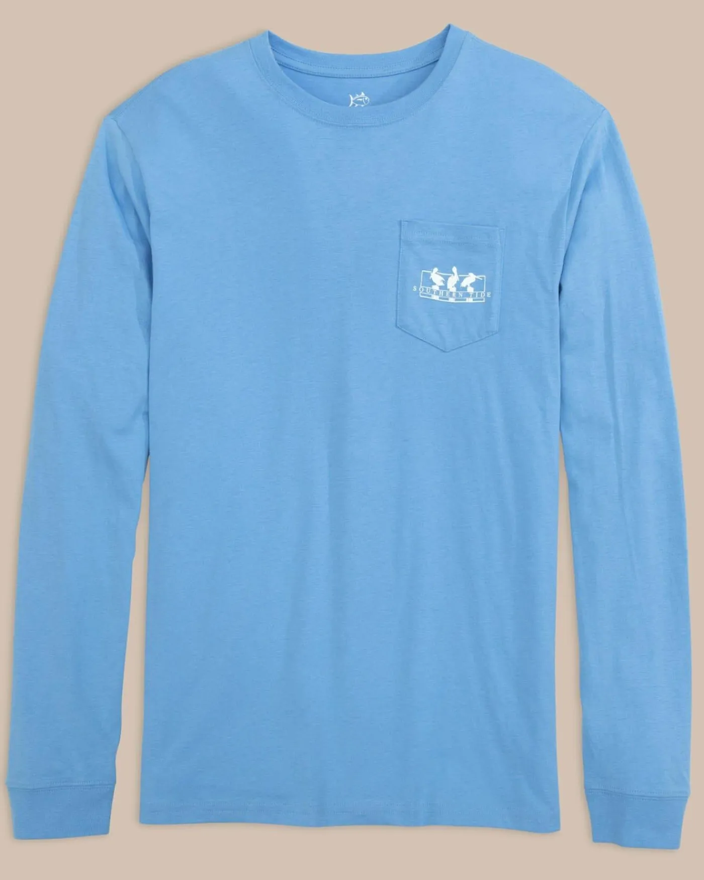 Cheap Southern Tide Pelican Sunset Long Sleeve T-Shirt Ocean Channel