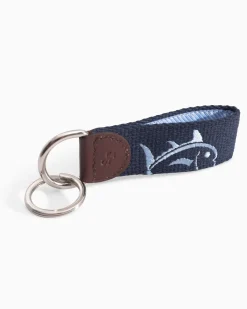 Shop Southern Tide Rising Skipjack Embroidered Key Fob