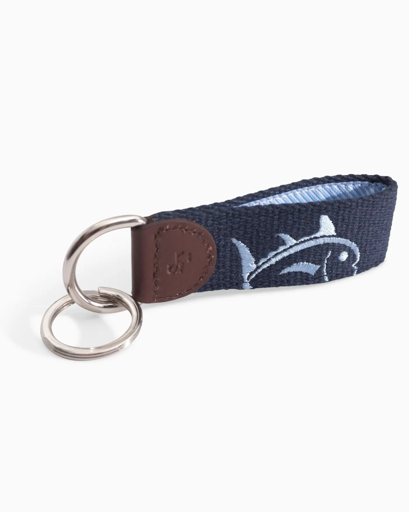 Shop Southern Tide Rising Skipjack Embroidered Key Fob