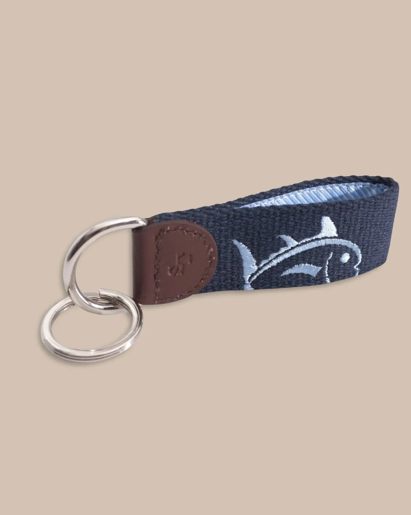 Shop Southern Tide Rising Skipjack Embroidered Key Fob