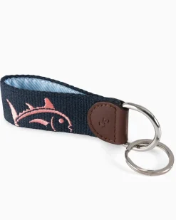 Flash Sale Southern Tide Rising Skipjack Embroidered Key Fob