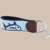 Hot Southern Tide Rising Skipjack Striped Key Fob True Navy